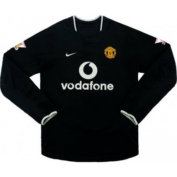 Camiseta Manchester United Segunda equipo ML Retro 2003 2005 Negro